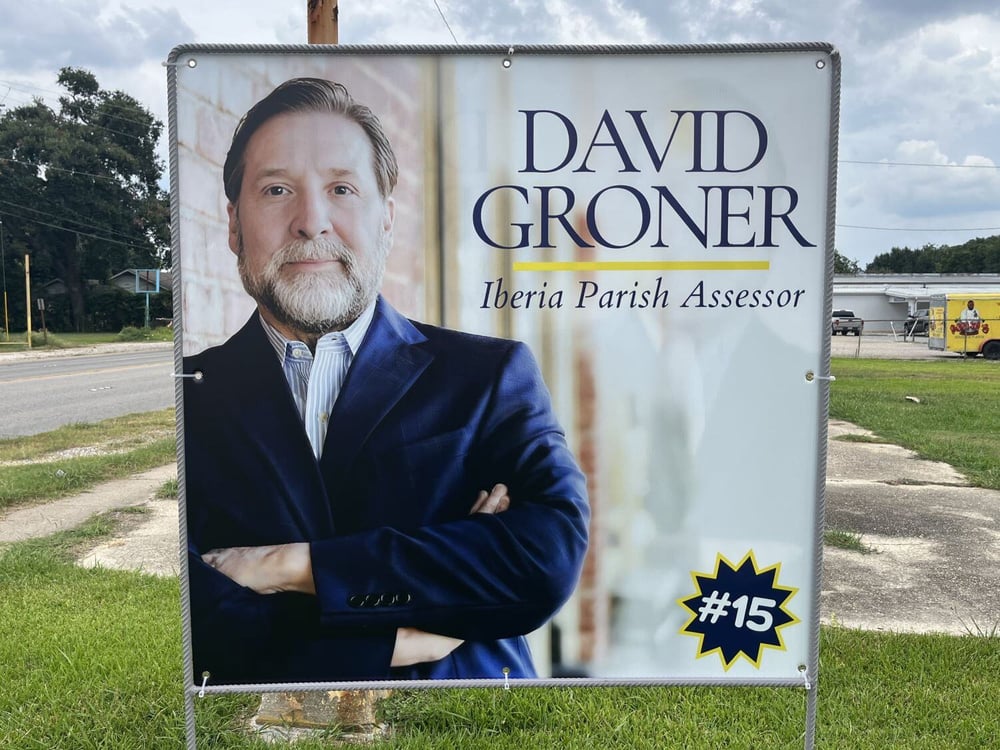 David Groner 4x4 Sign